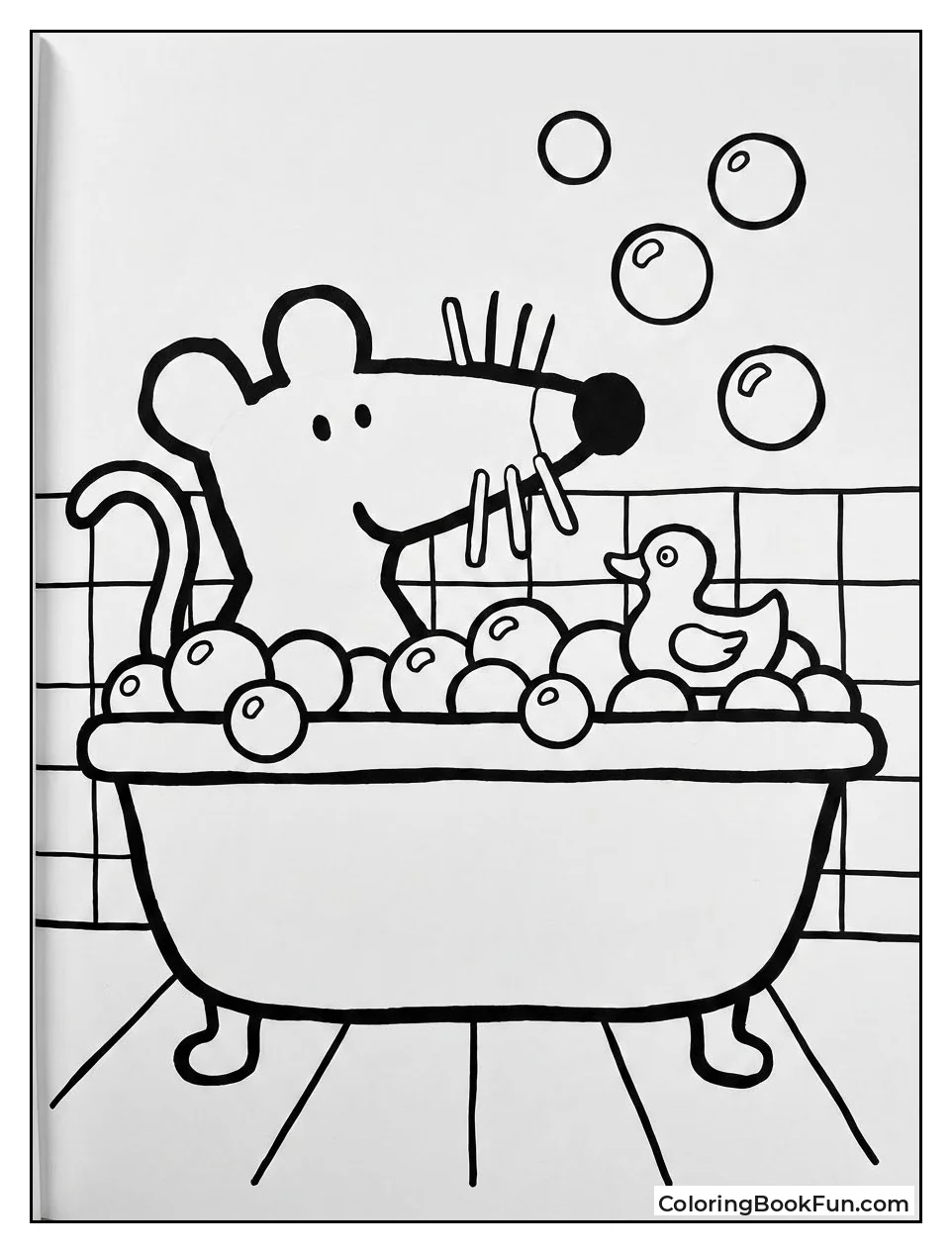 Maisy Bathes in Bubbles