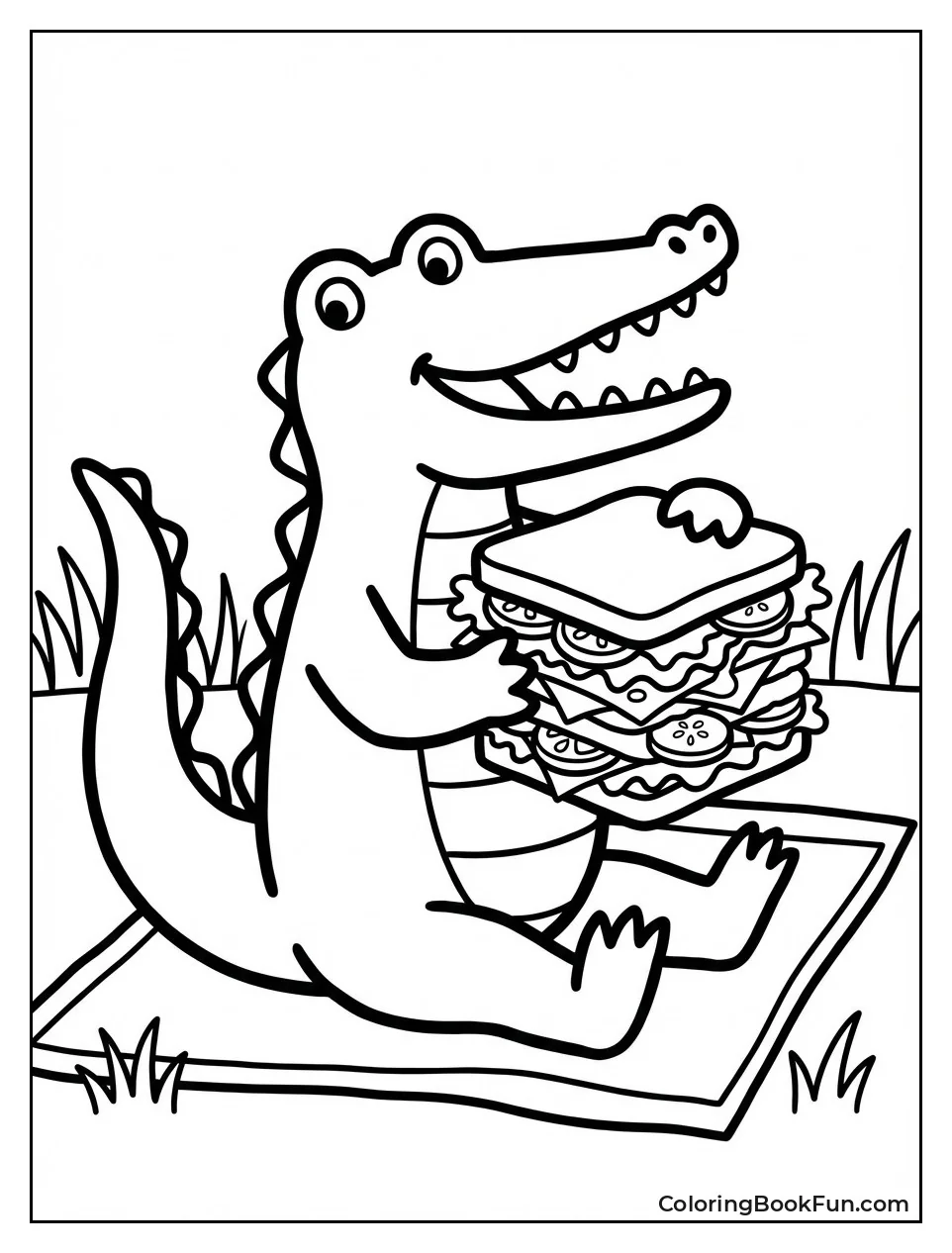 Charley Munching Big Sandwich