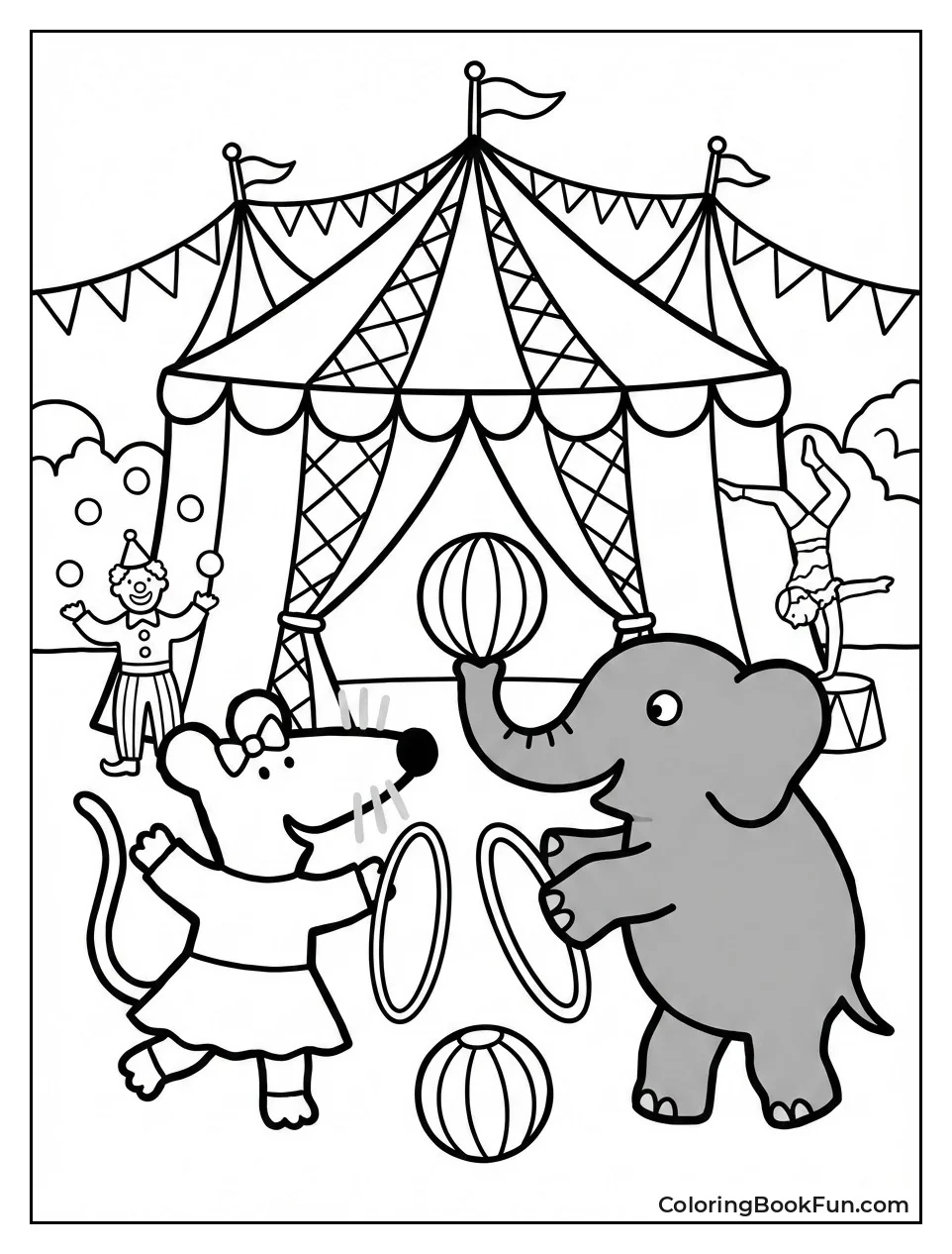 Maisy Enters Circus Tent