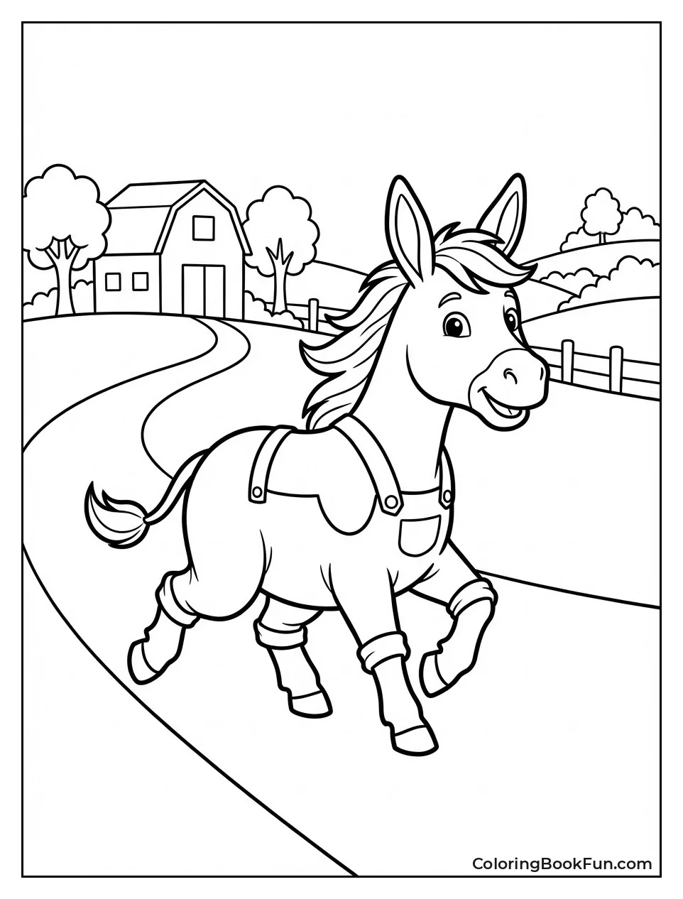 Dotty Donkey Trots Along