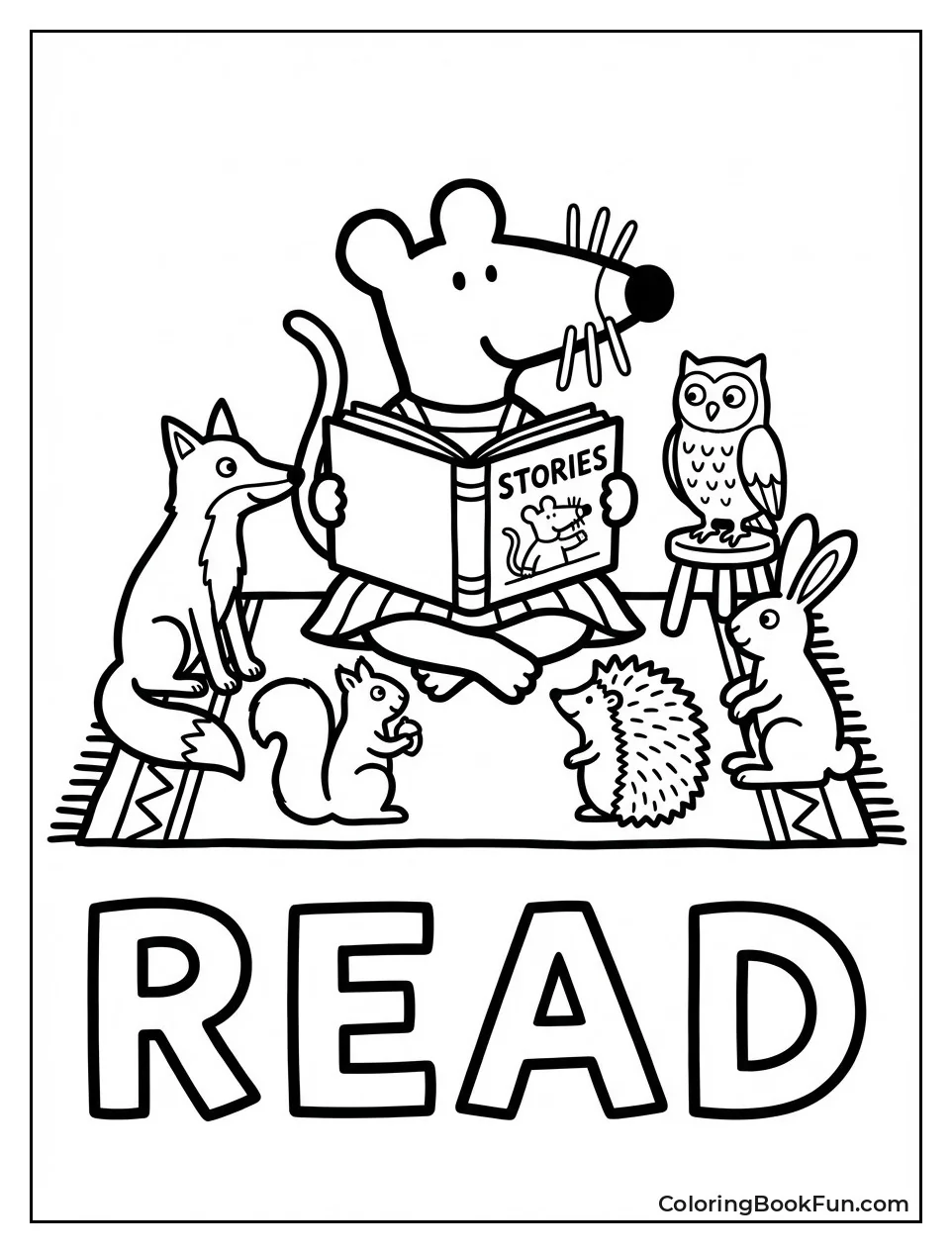 Maisy Reads to Animals