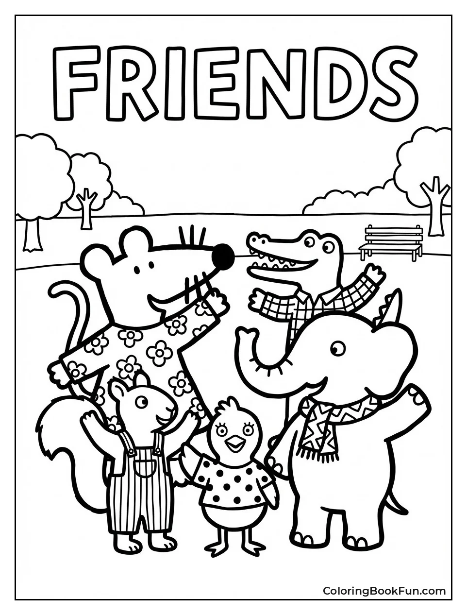 Maisy Waves with Friends