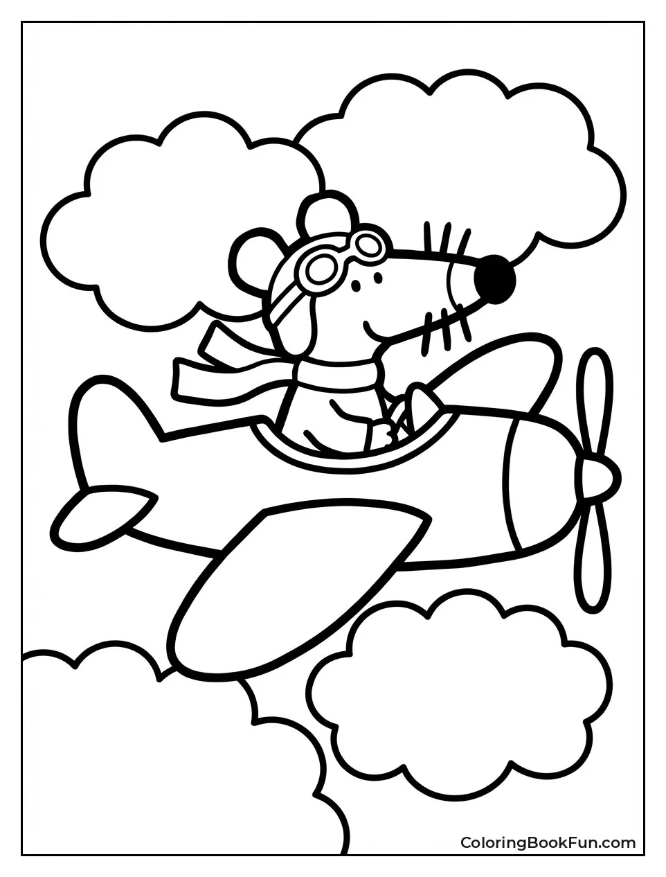 Maisy Flies through Clouds