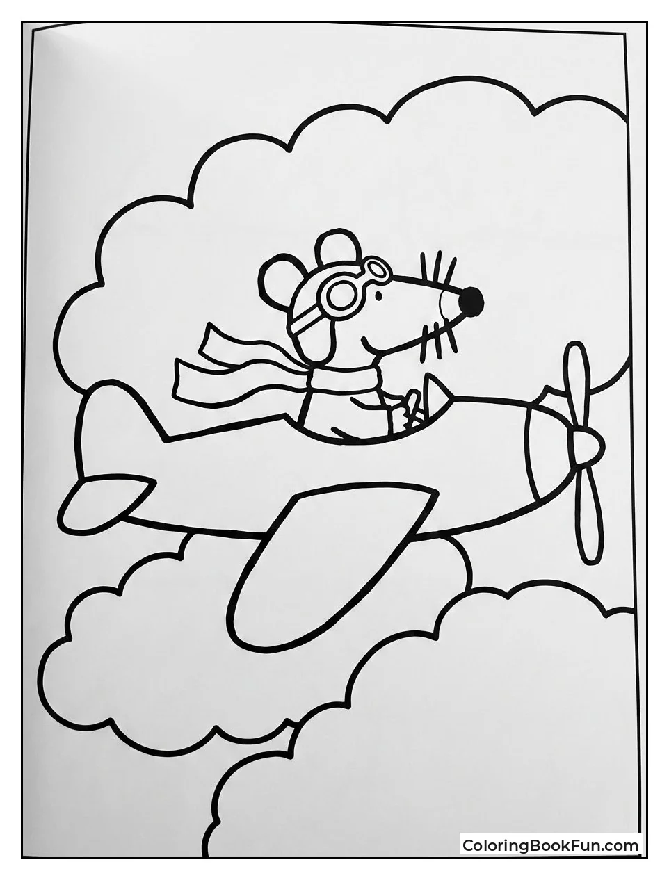 Maisy Flies through Clouds