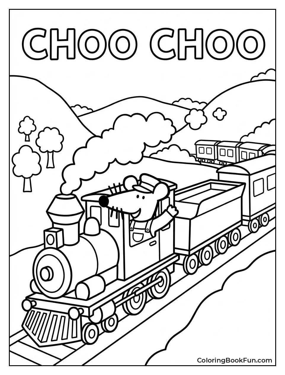 Maisy Runs Steam Train