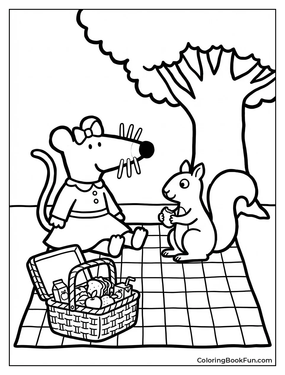 Maisy Picnics under Tree