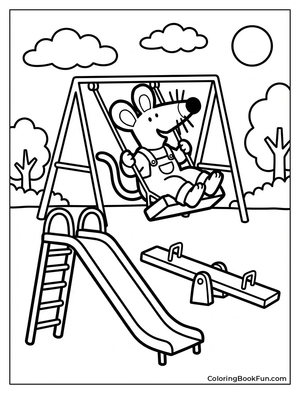 Maisy Swings Very High