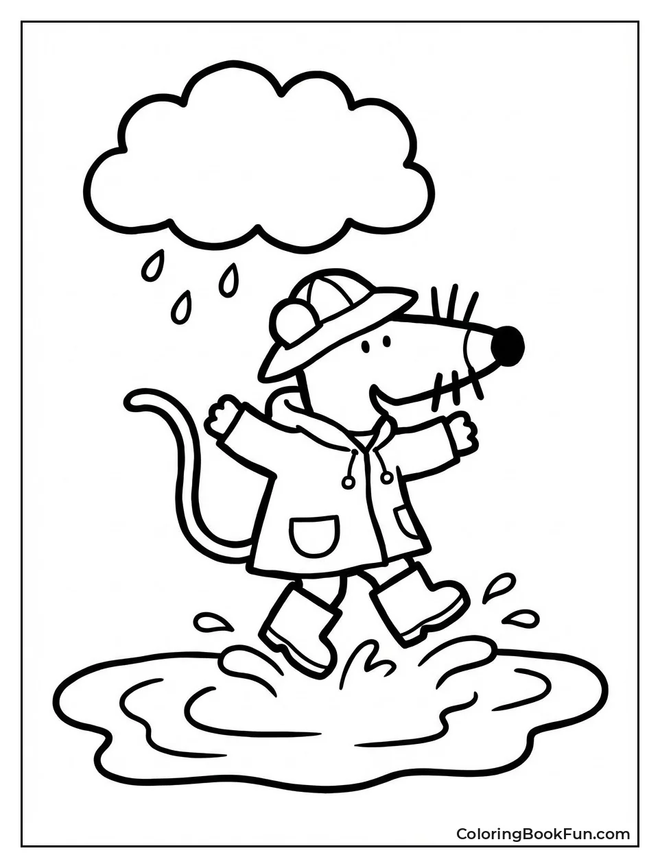 Maisy Jumps in Puddle