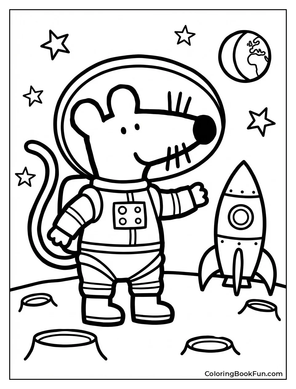 Maisy Stands on Moon