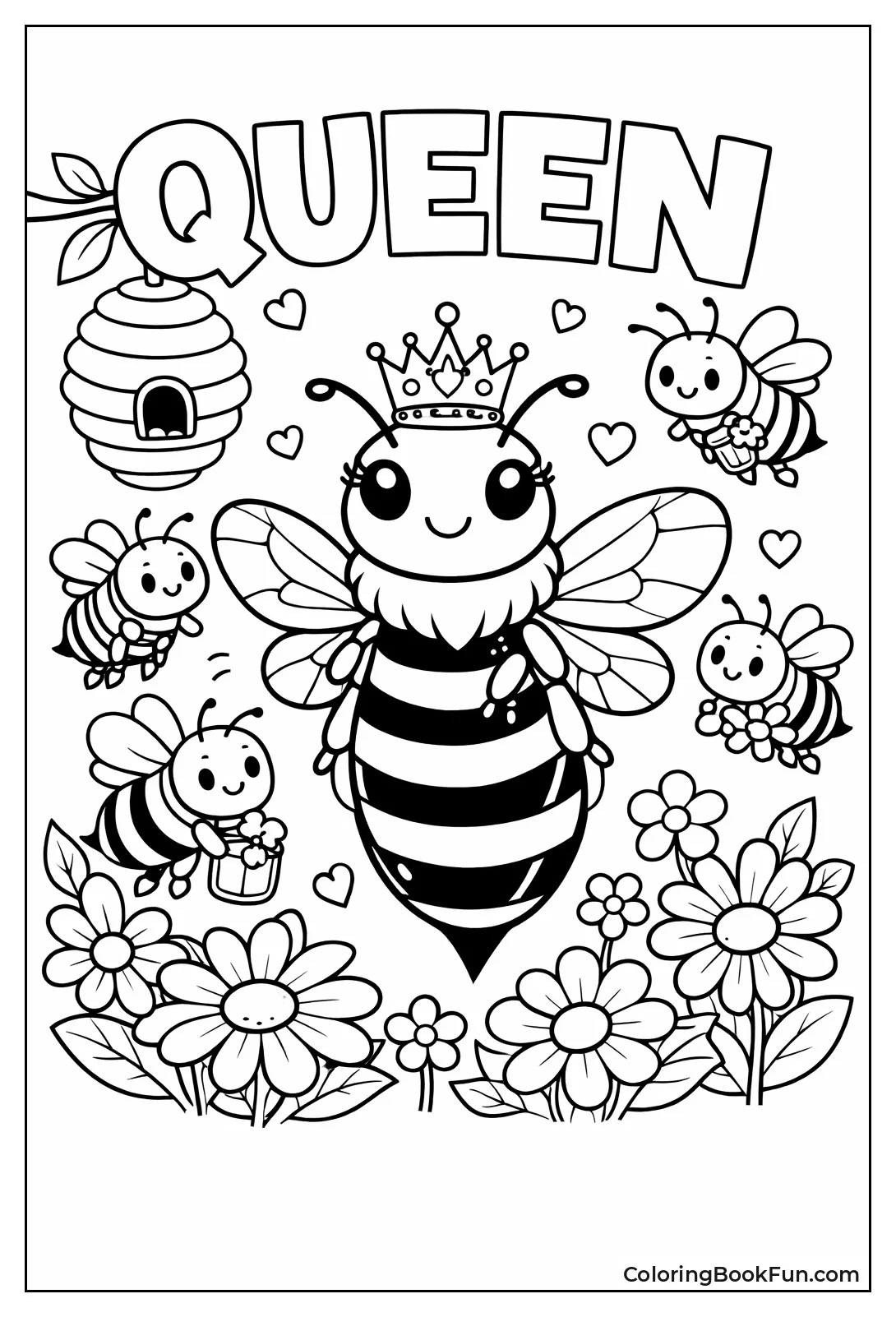 Queen Bee with Crown