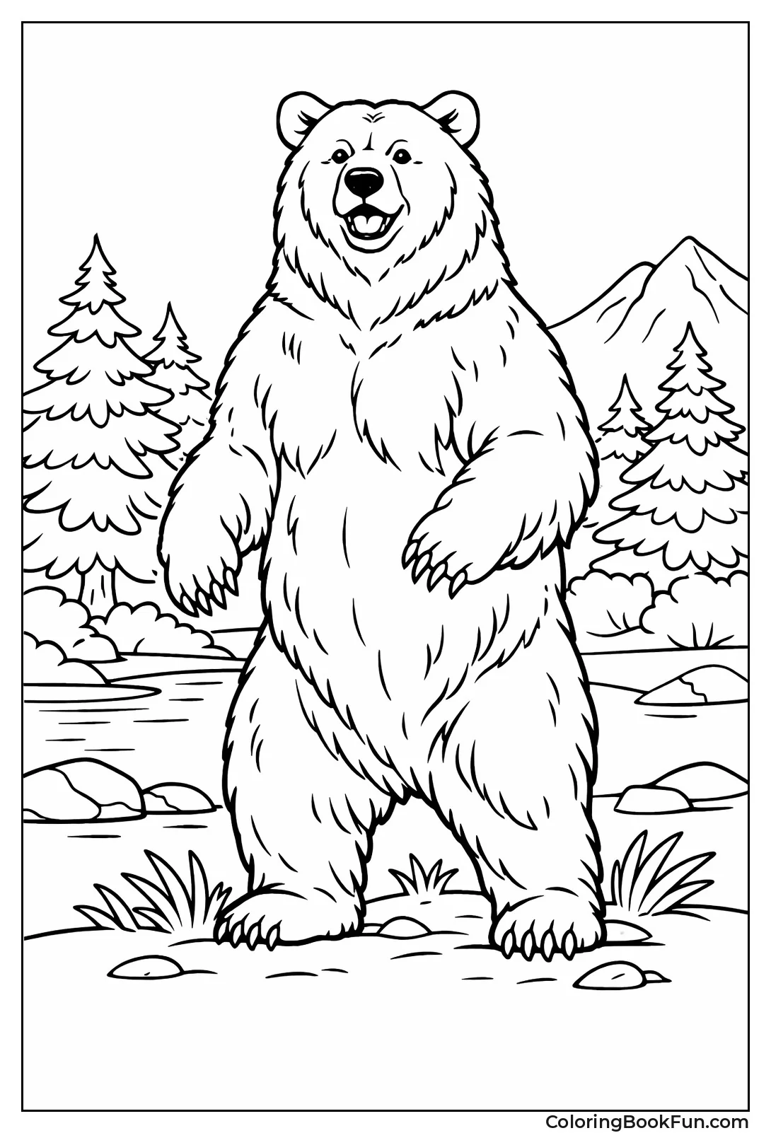 Grizzly Bear Standing Tall