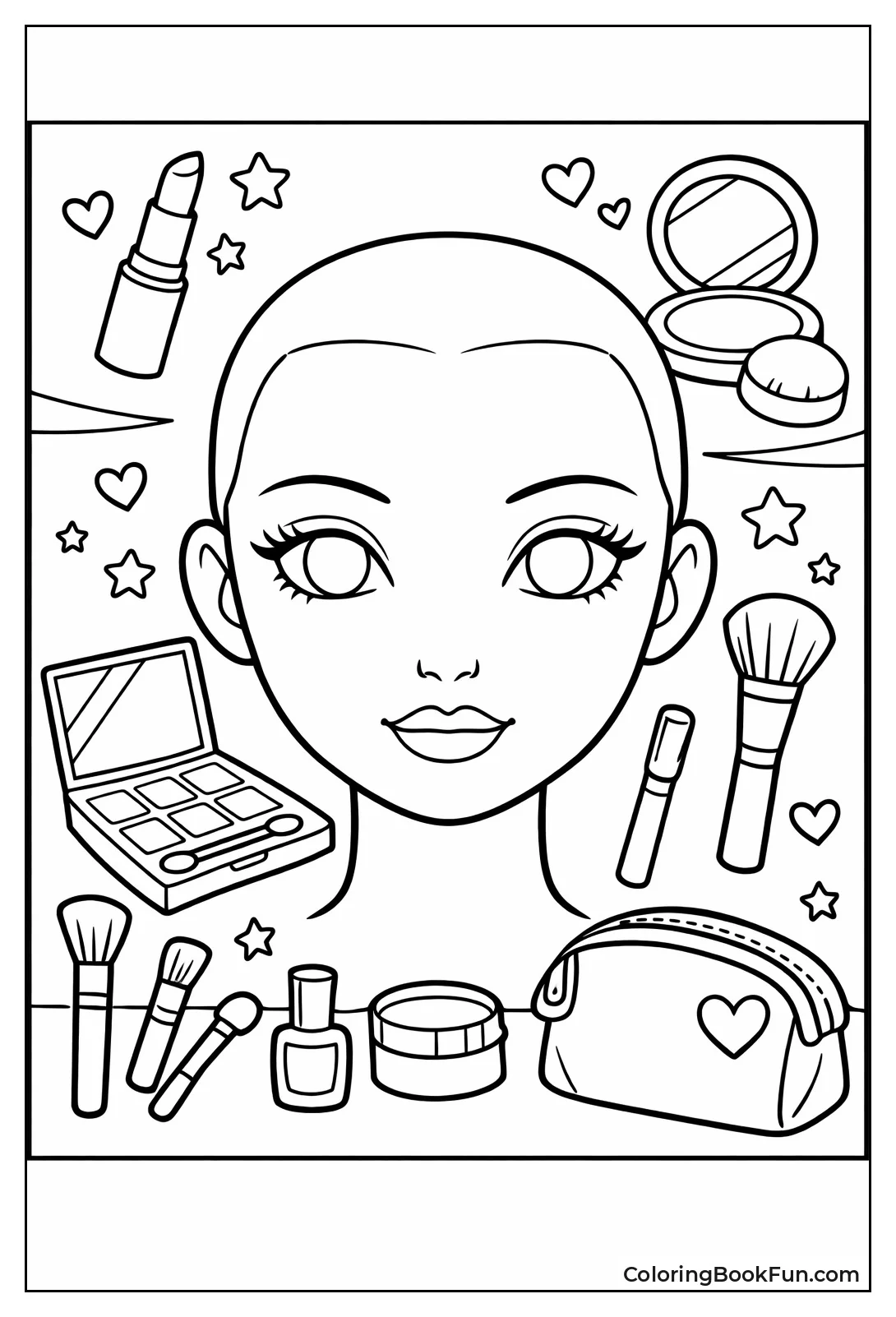 Blank Face Chart for Designs