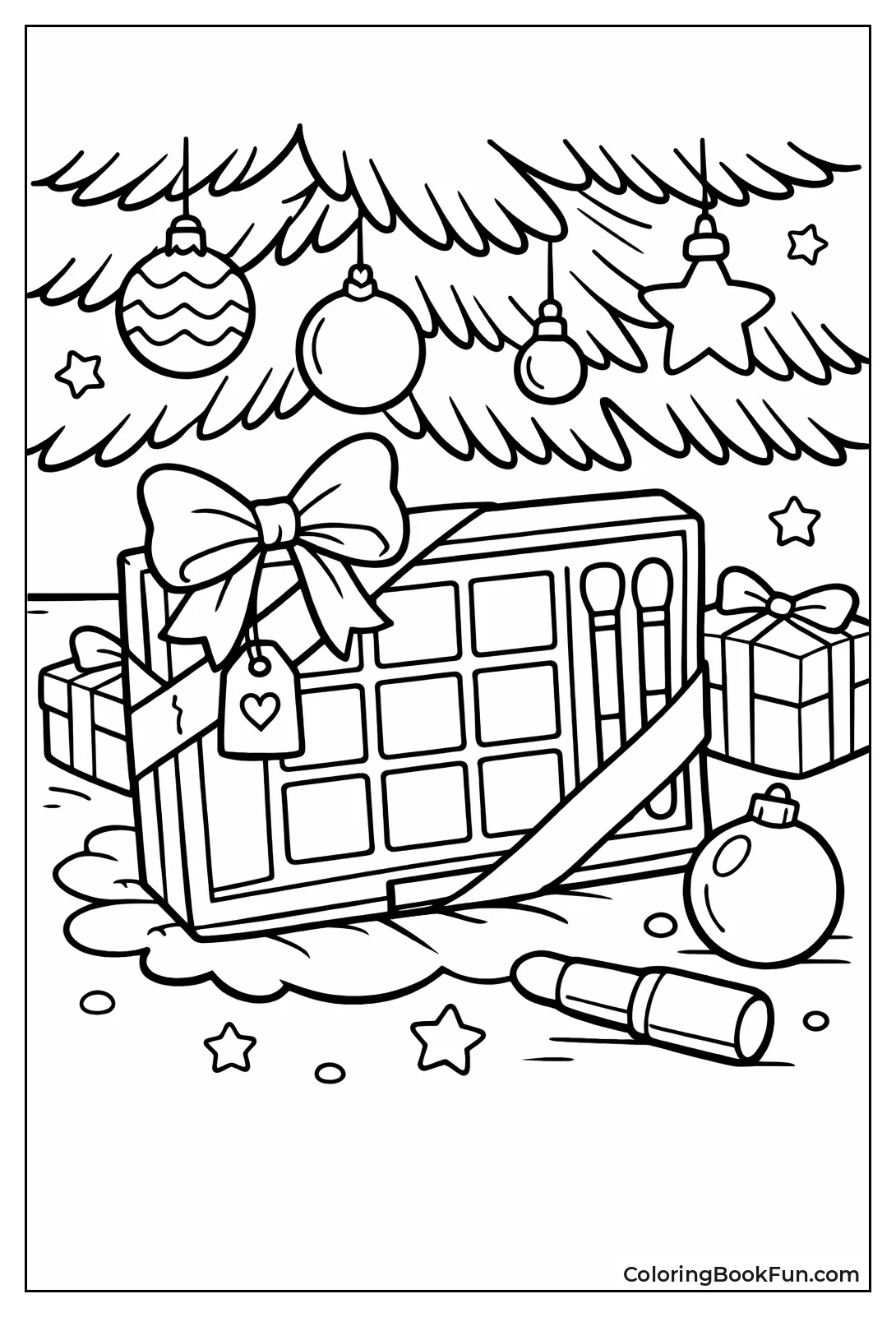 Wrapped Christmas Palette Gift