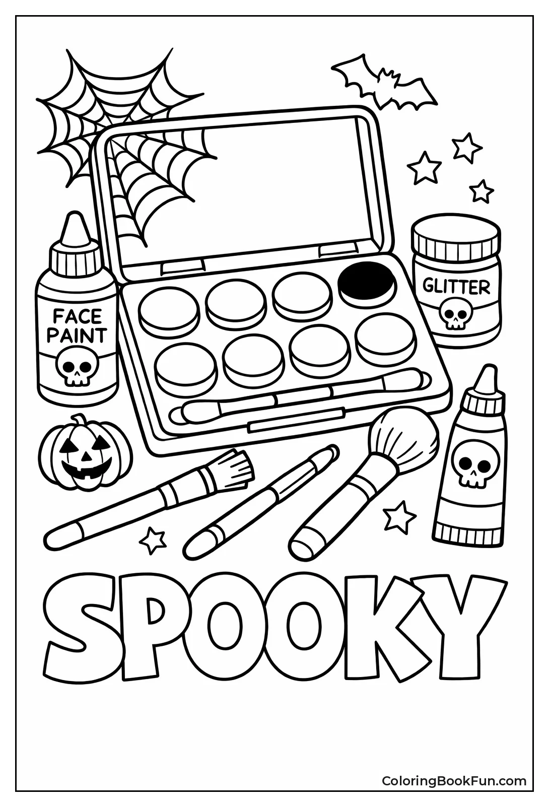 Spooky Face Paint Kit