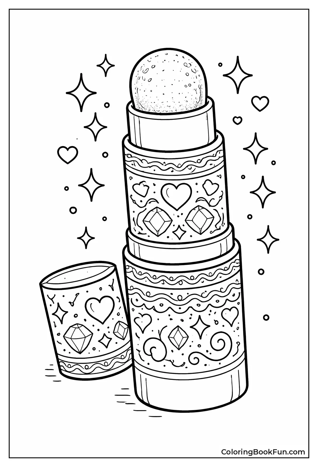 Engraved Highlighter Stick Closeup