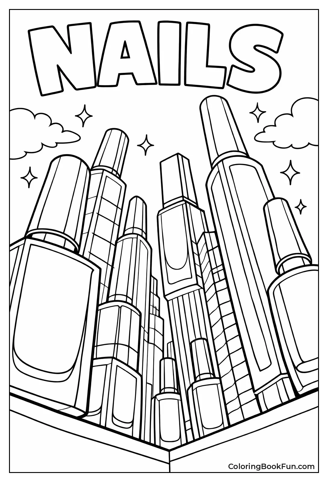 Tall Nail Polish Skyscrapers