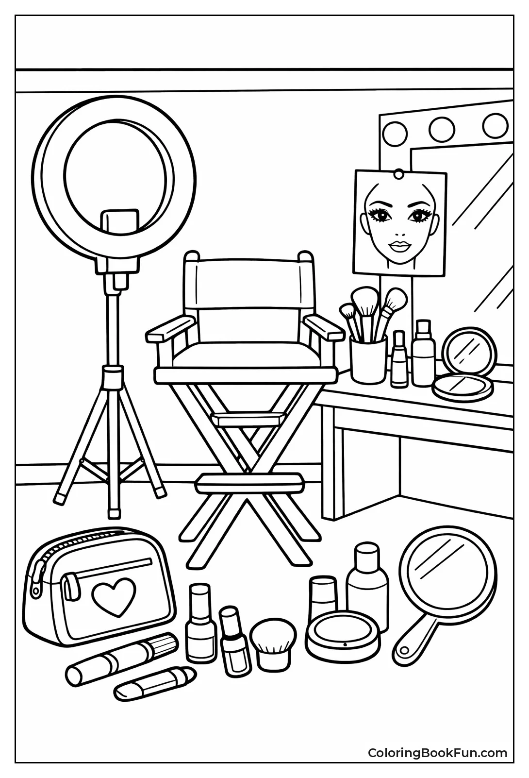 Professional Salon Makeup Station