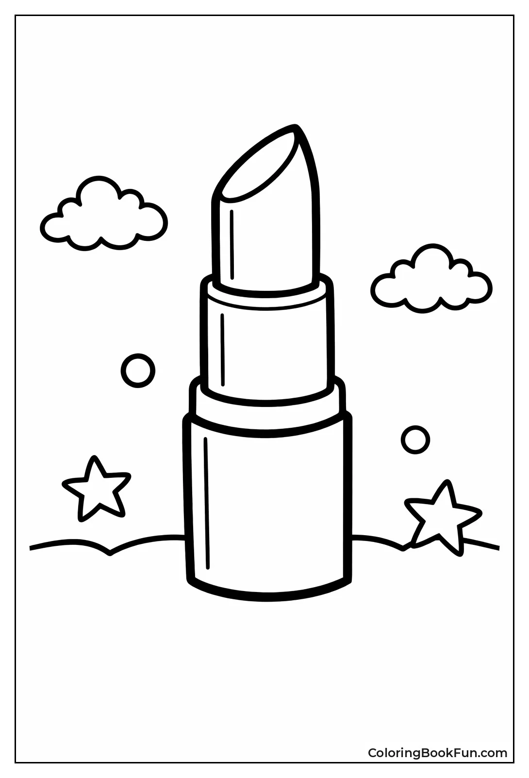 Single Lipstick Tube Standing Tall