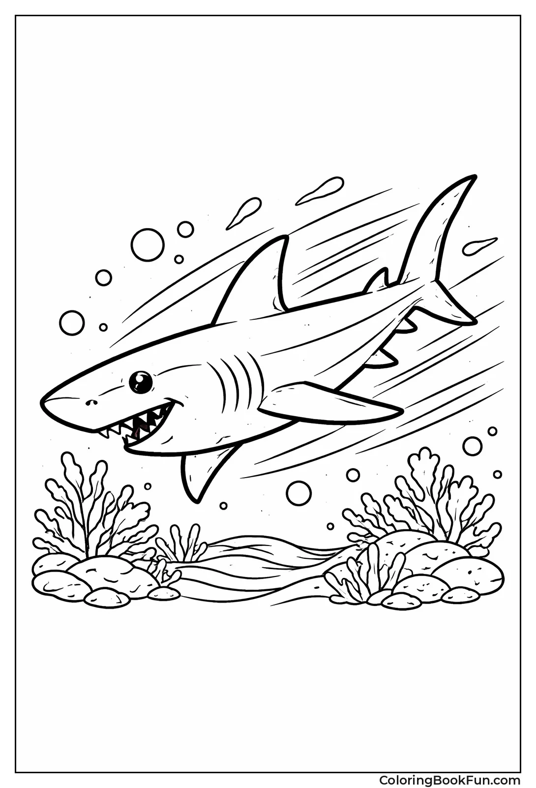 Speedy Mako Shark Darting