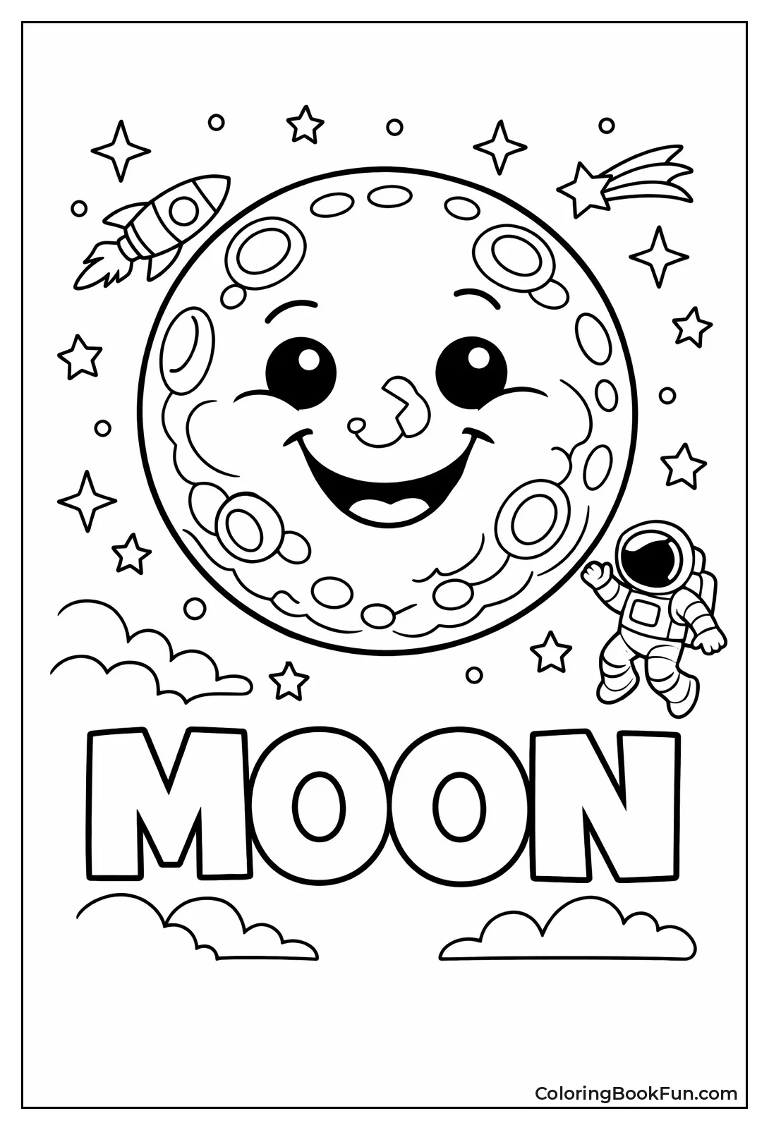 Face Smiles in Full Moon