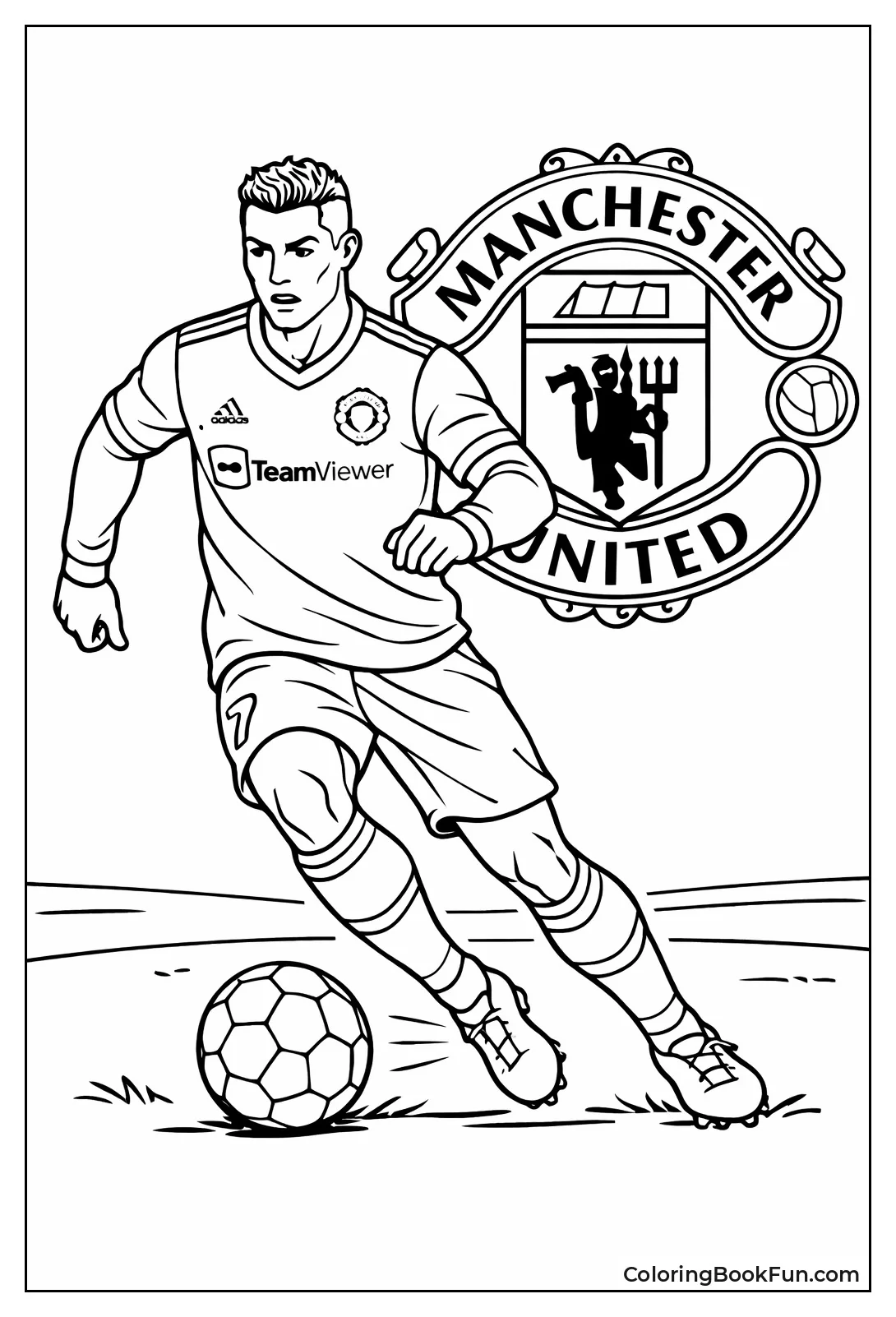 Ronaldo Dribbling for United