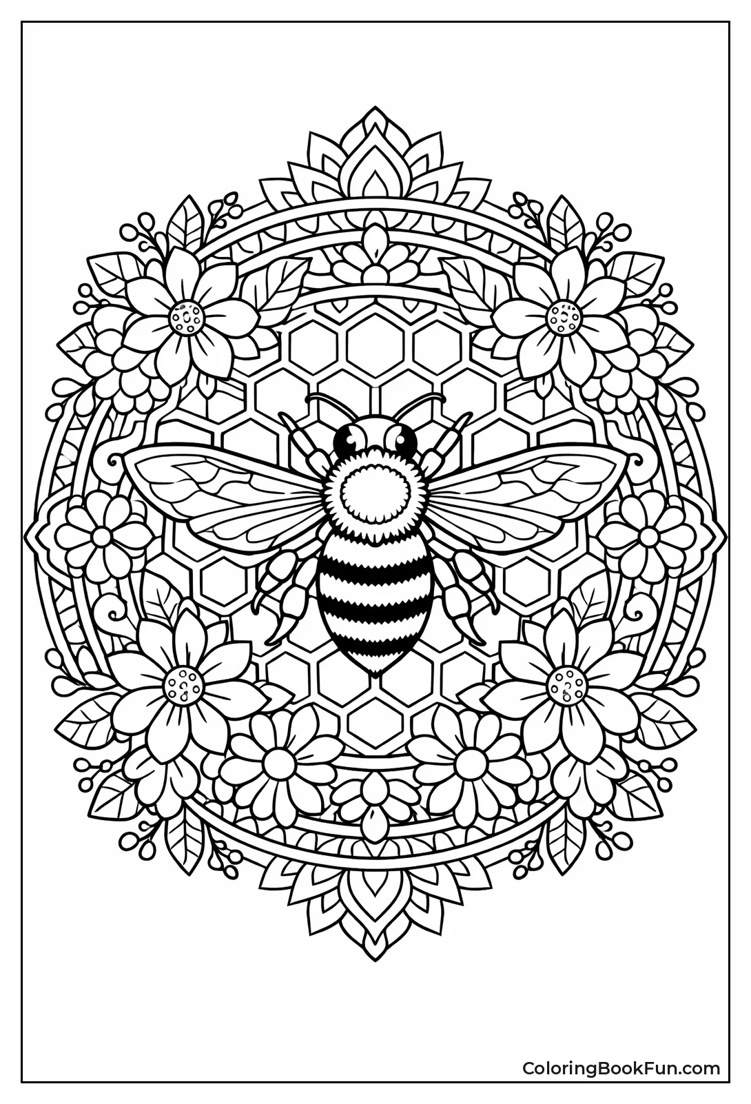 Mandala Bee Pattern