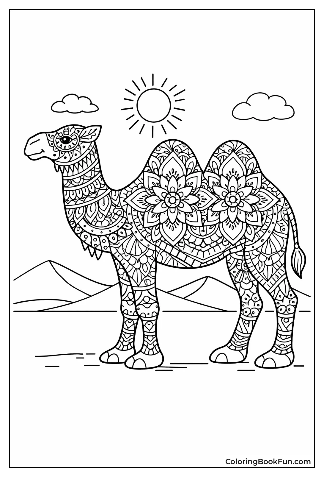 Mandala Camel Design