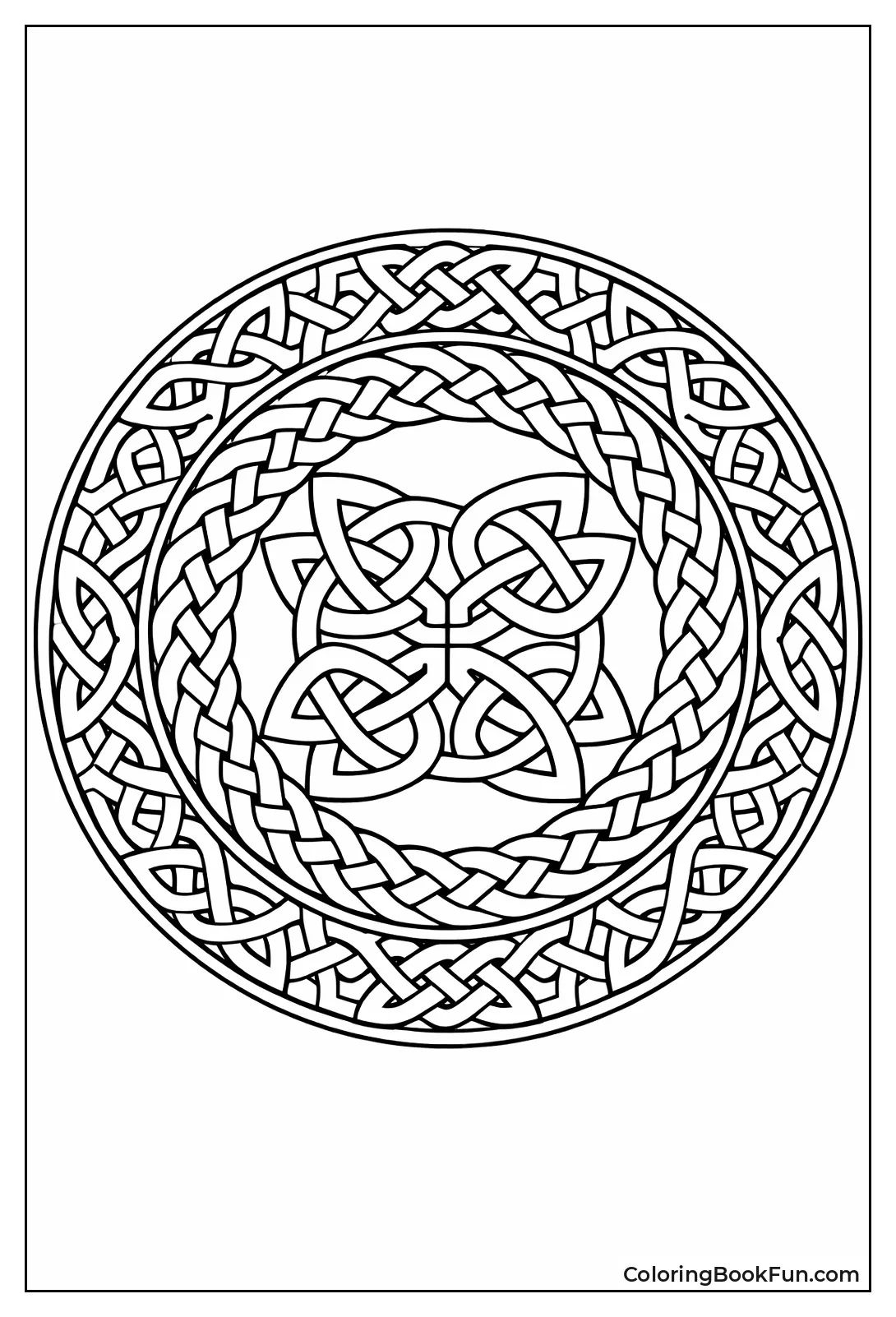 Celtic Knots Weave Circle