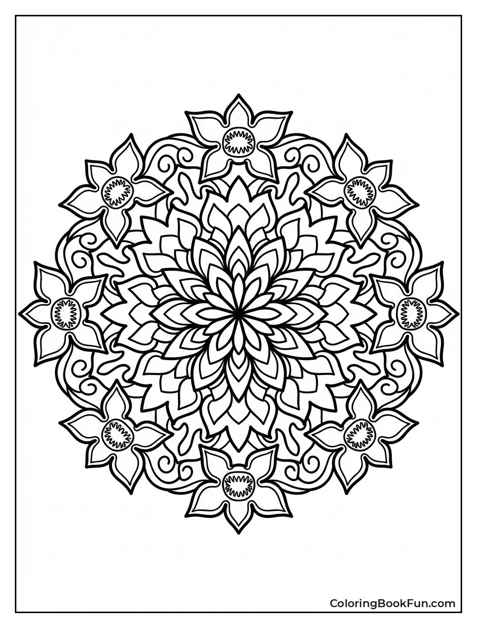 Mandala with Demogorgon Patterns