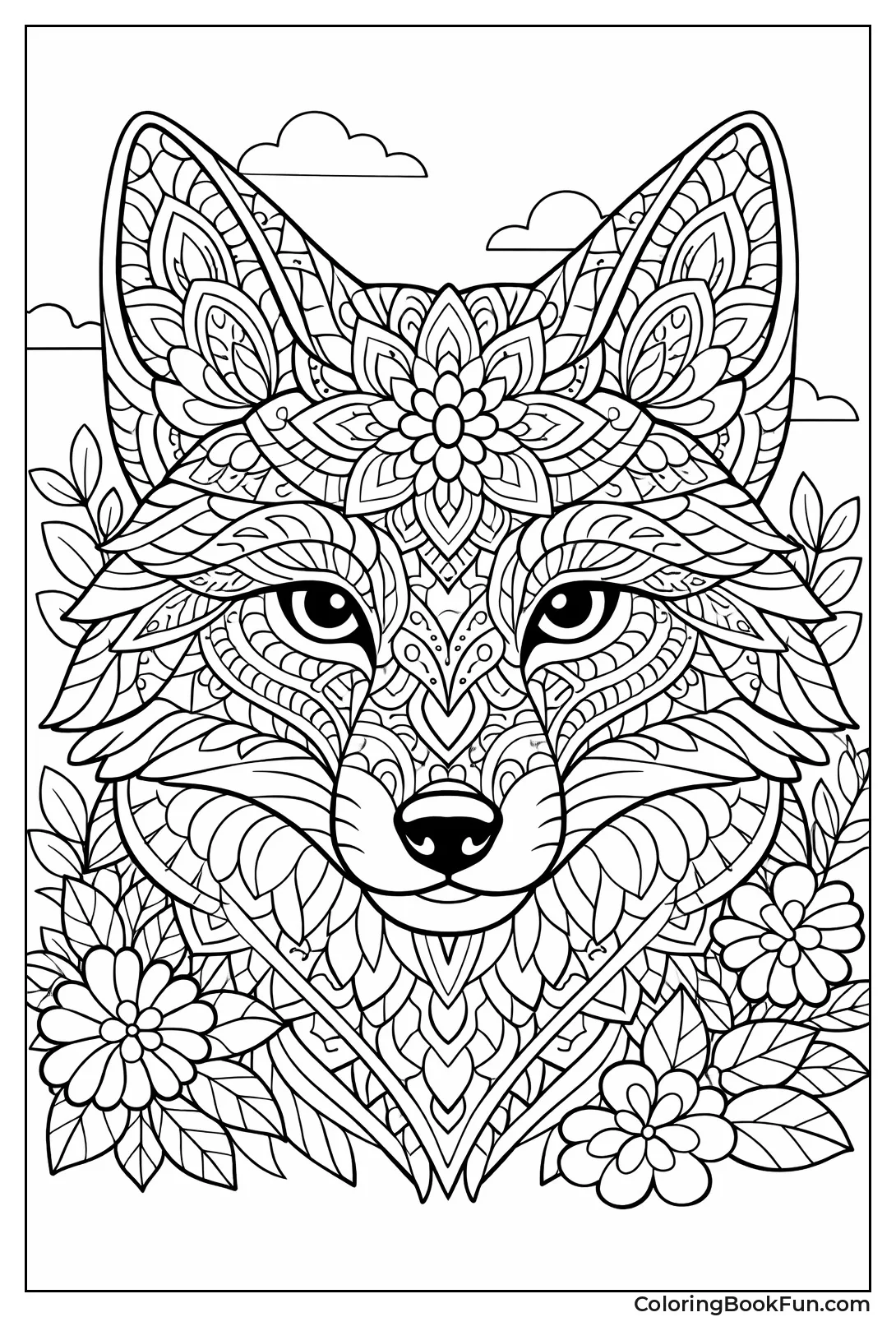Mandala Fox Face Patterns