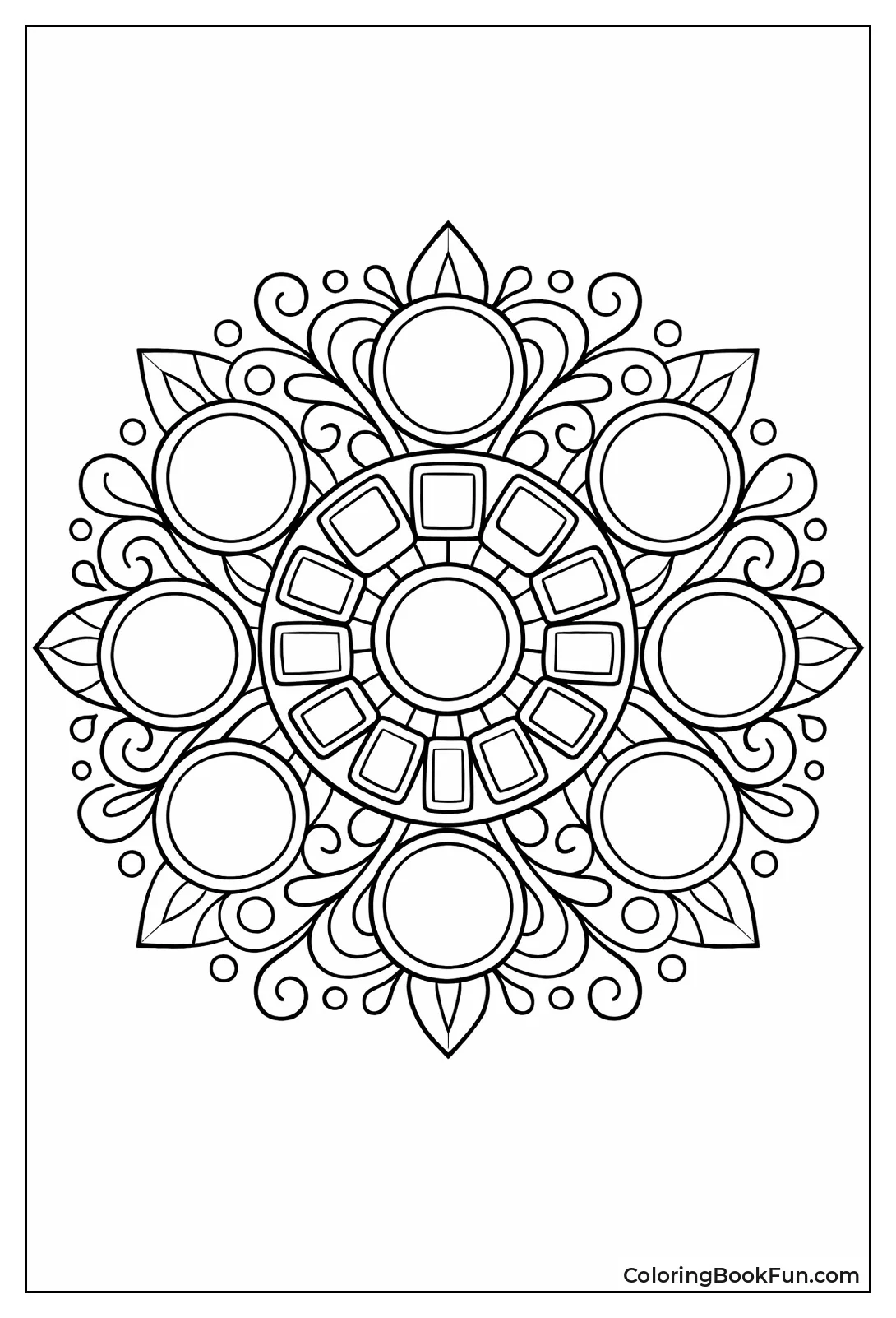 Mandala Makeup Palette Circle