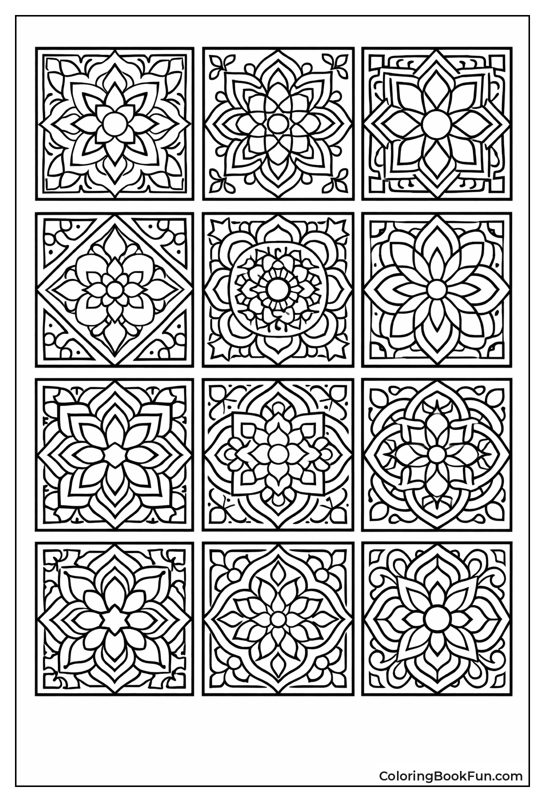 Tiles Grid Moroccan Way