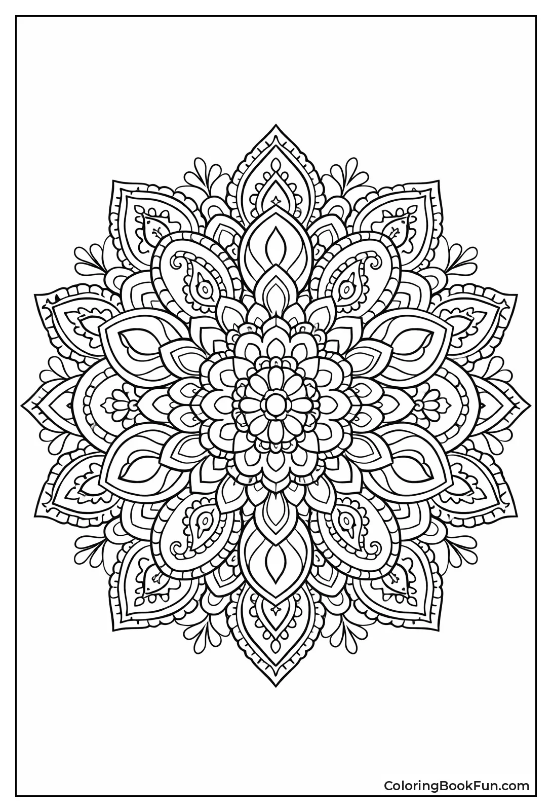 Paisley Drops Swirl Out