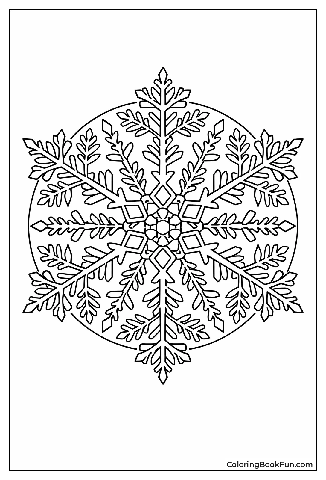 Snowflake Arms Mirror Sixfold