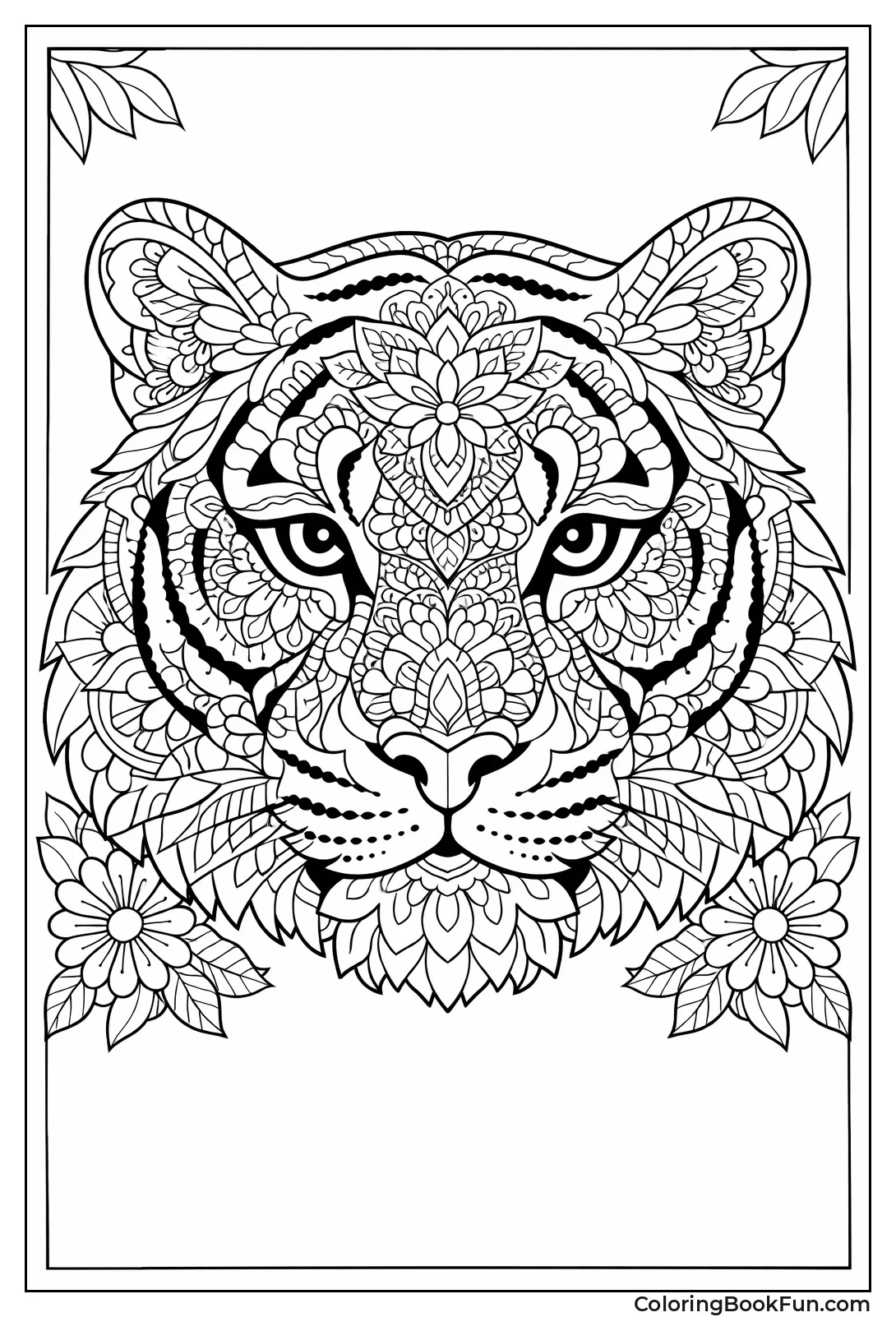 Mandala Tiger Head