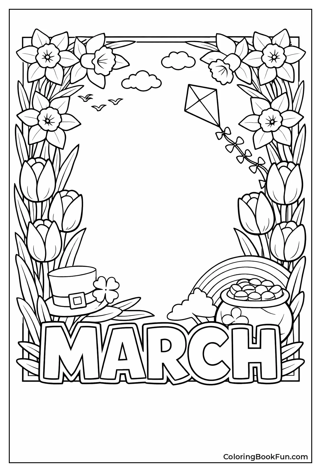 Daffodil Tulip Garden Border