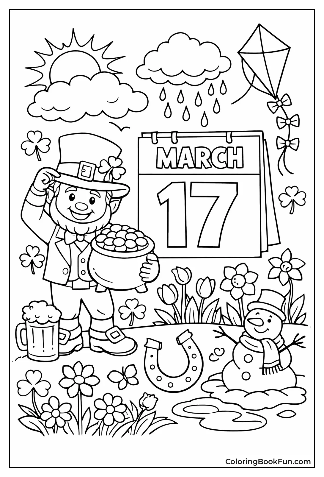 Shamrocks Highlight March Calendar