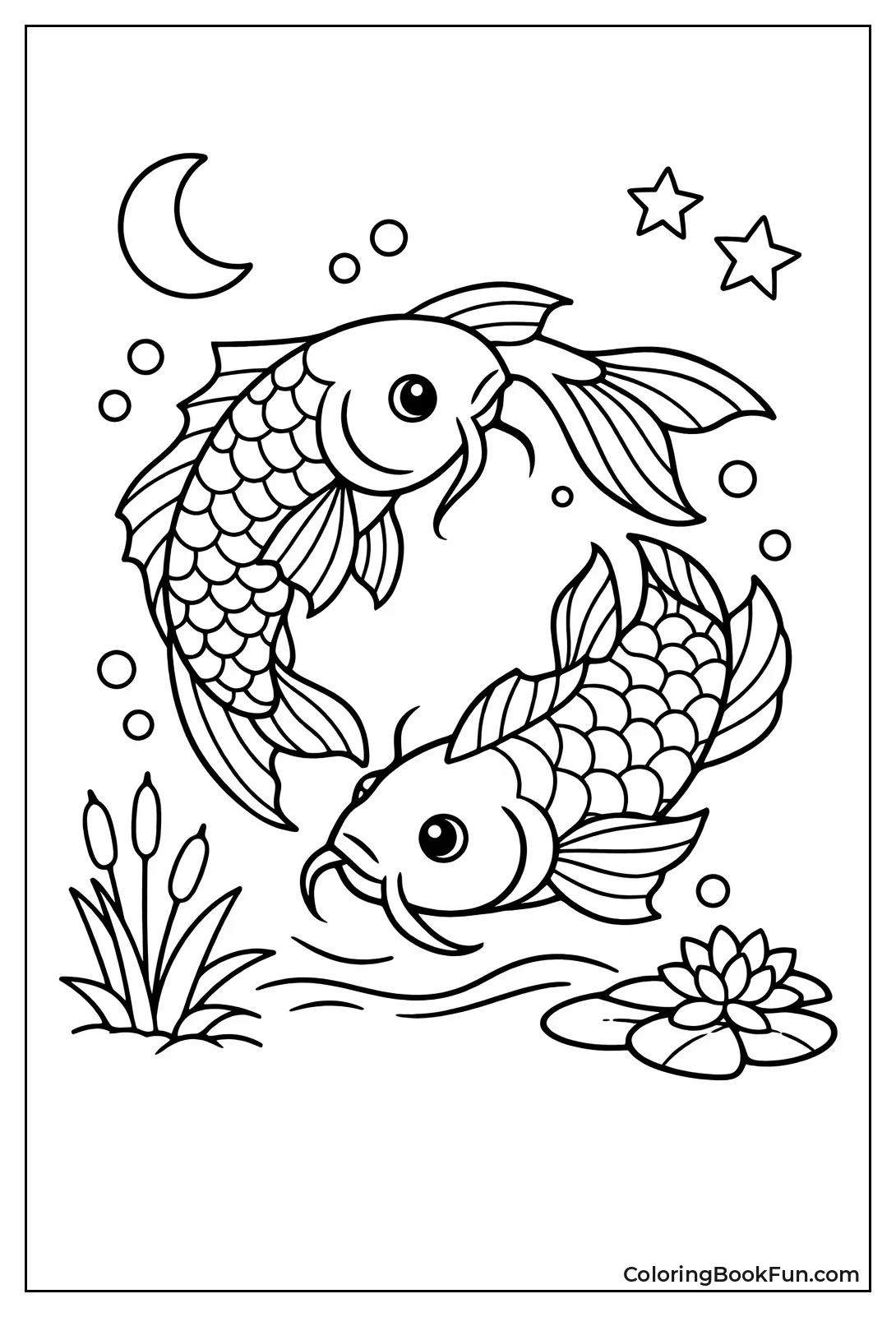 Twin Fish Swim Circle