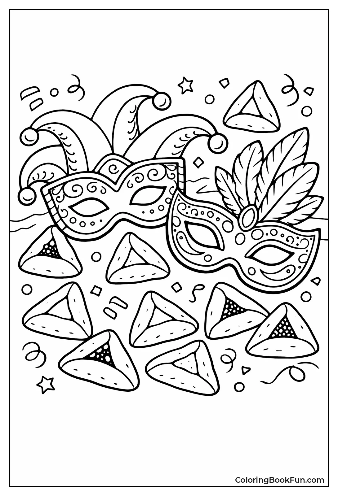 Purim Masks and Cookies