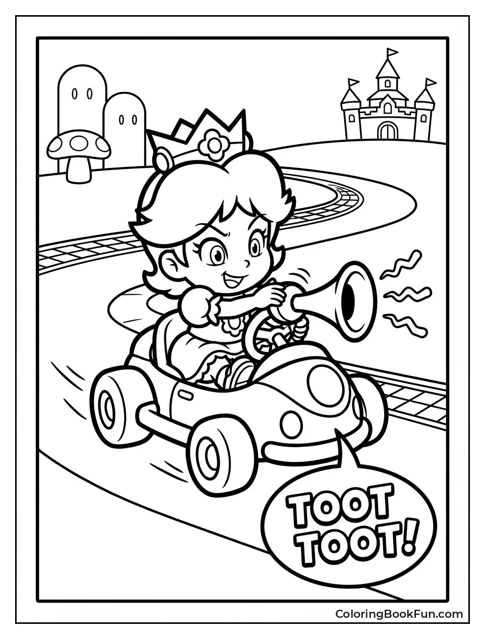 Baby Daisy Tooting Horn in Kart