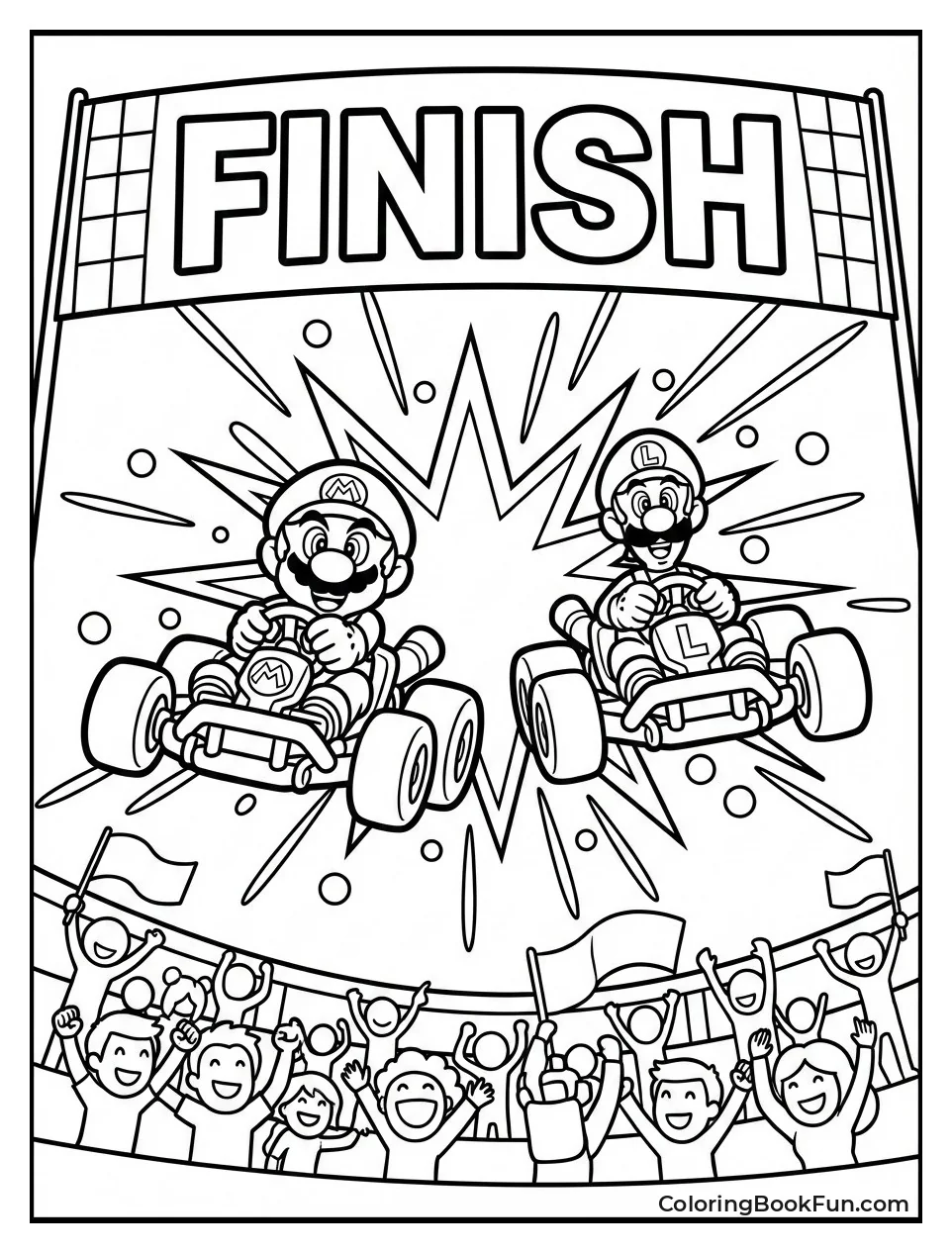 Karts Tie at Finish Line Flash