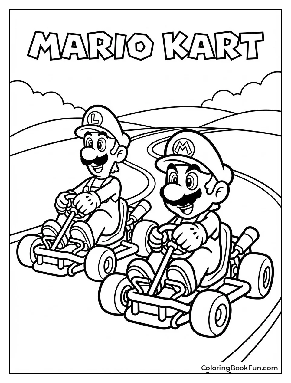 Mario and Luigi Race Together