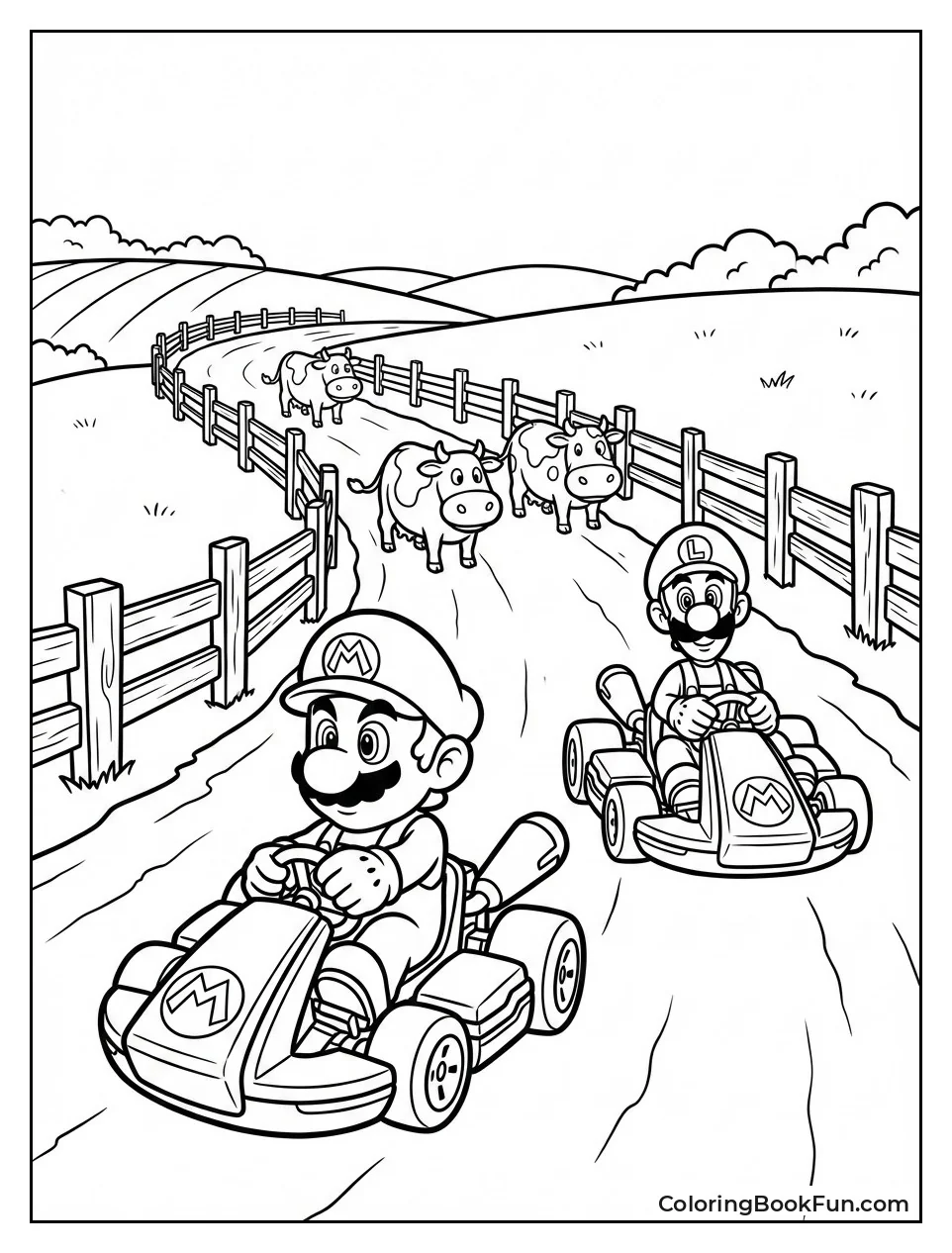 Cows Wander Green Moo Moo Meadows