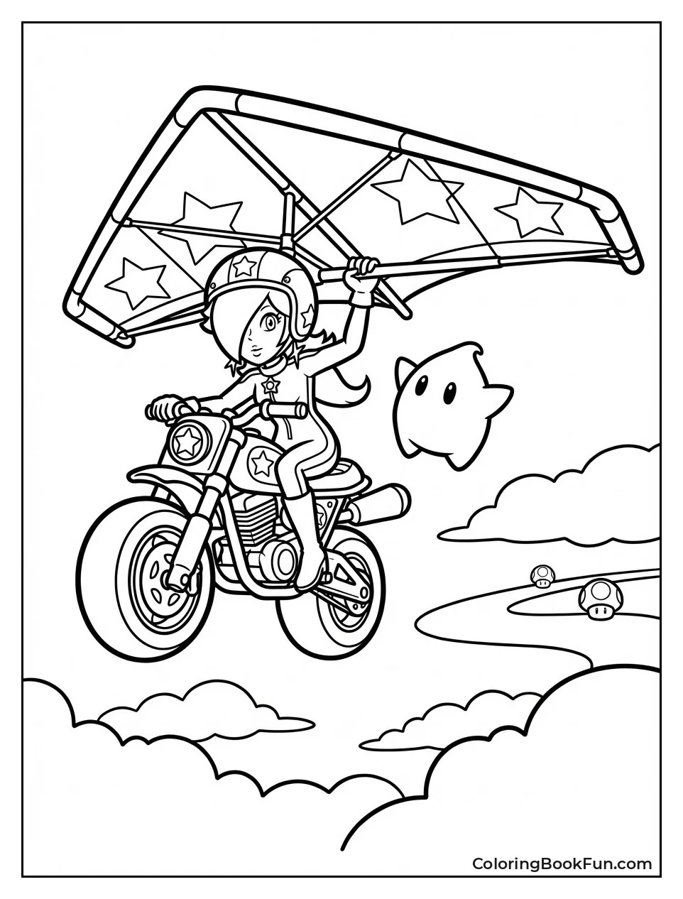 Rosalina Glides Skyward with Luma