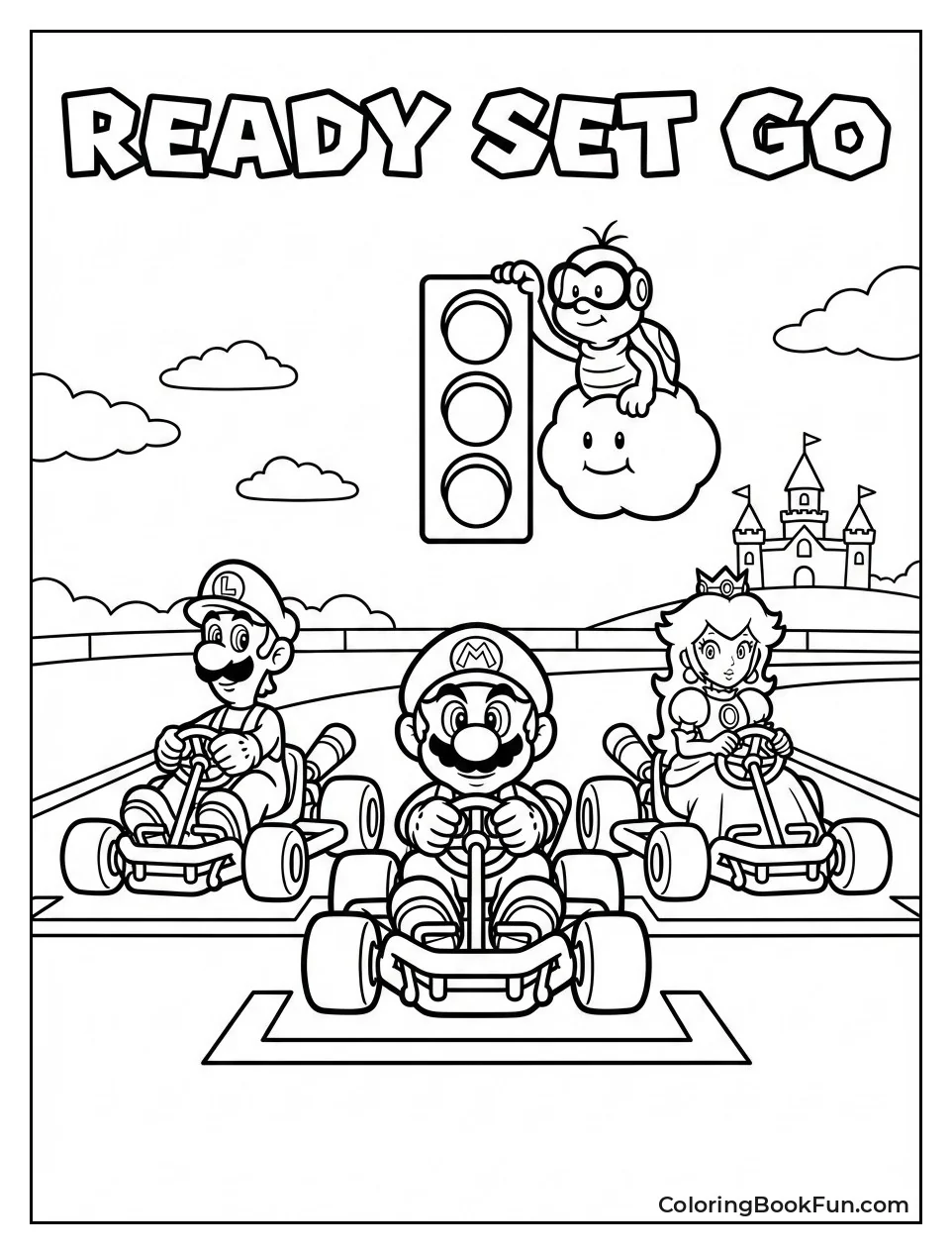 Mario Luigi Peach Line Up Ready