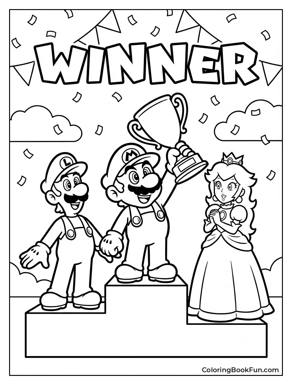 Winners Pose Tall on Podium