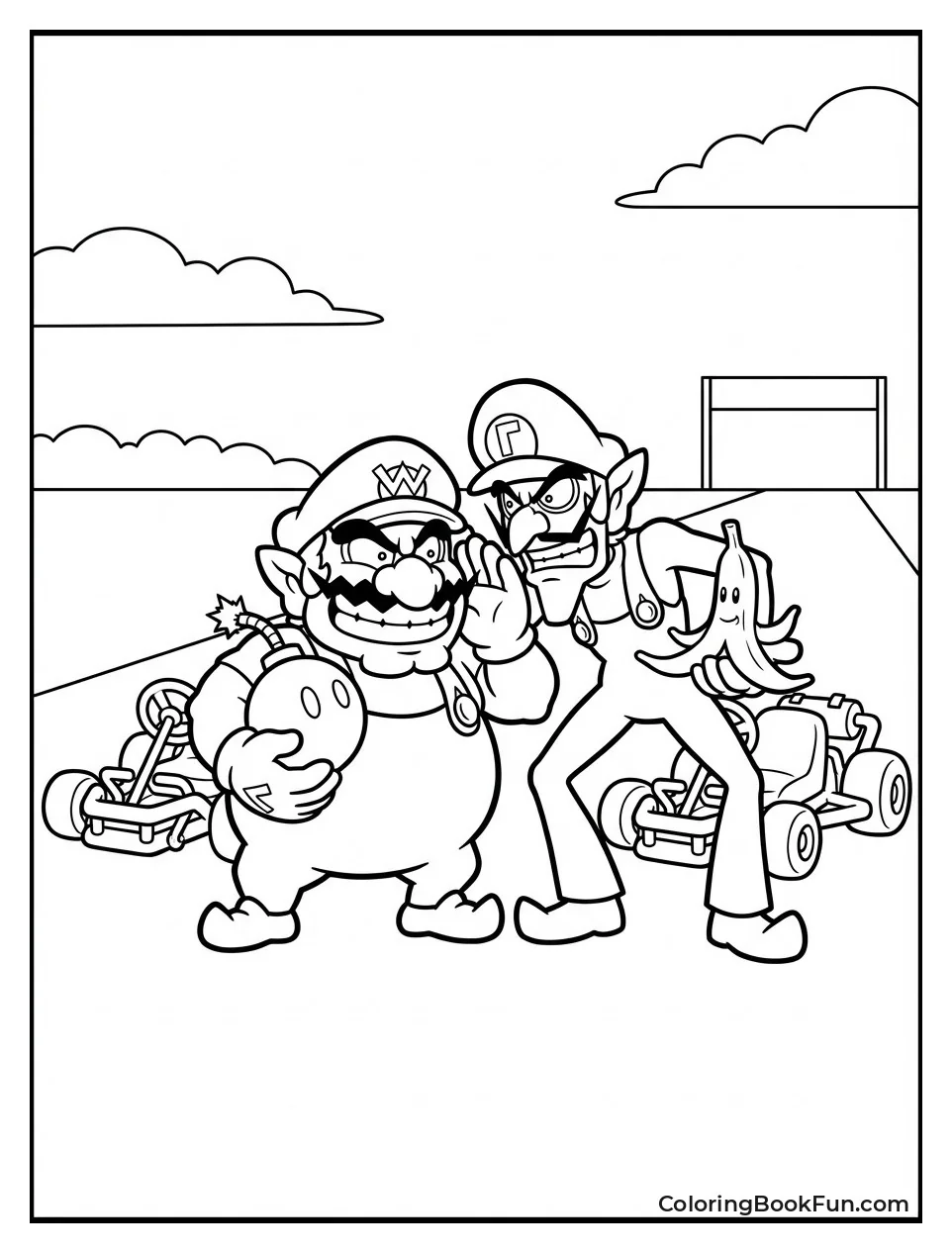 Wario Waluigi Plot with Bob-omb