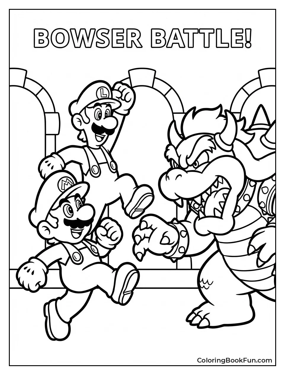 Mario and Luigi Battle Bowser