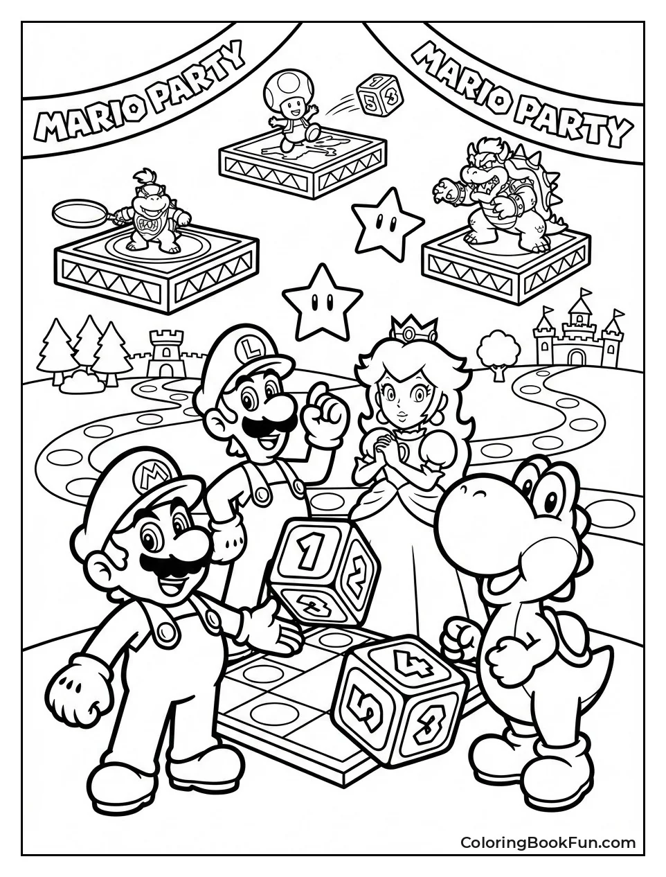 Friends Play Mario Party Mini-Games