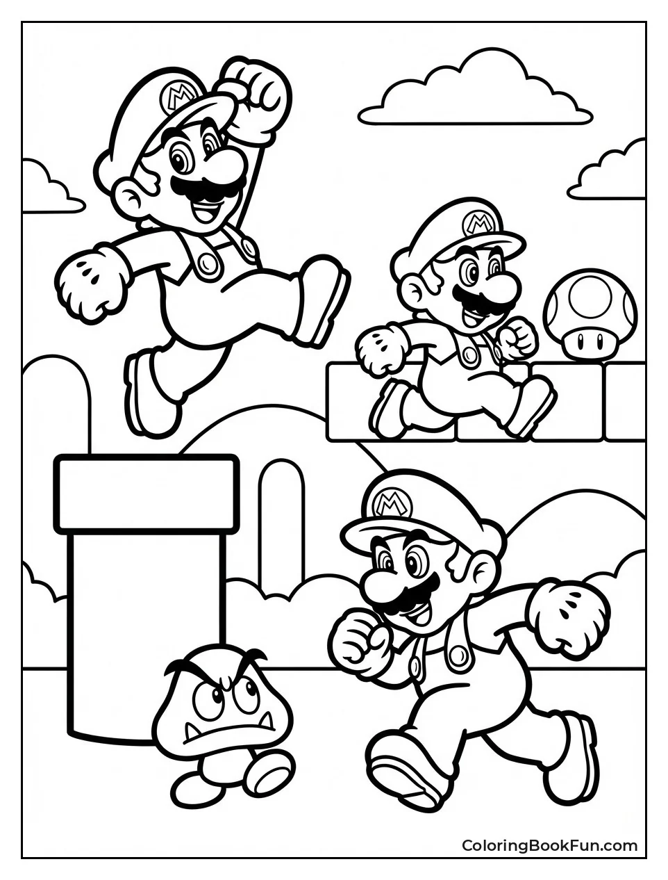 Mario Poses in Fun Adventures
